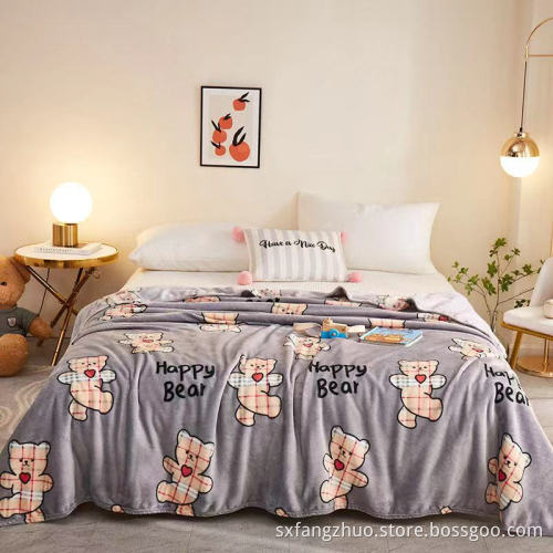 2021hot sale warm and smooth easy care knit throw blanket for winter